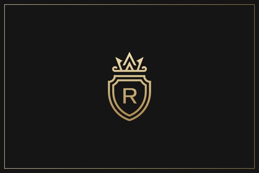 R Letter Trademark Brand Logo vector