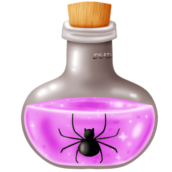 Bottle poison spider png