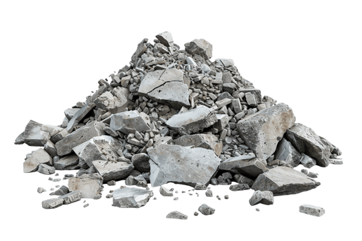 Rubble Debris Isolated on transparent Background png