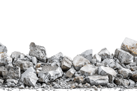 Rubble Debris Isolated on transparent Background png