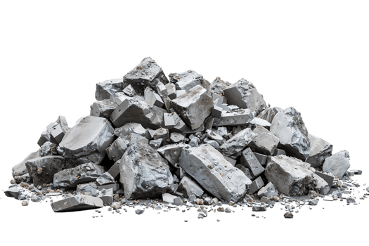 Rubble Debris Isolated on transparent Background png
