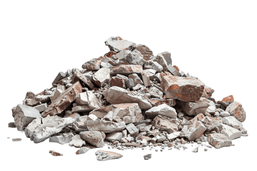 Rubble Debris Isolated on transparent Background png