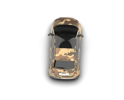 Modern car isolated on background. 3d rendering - illustration png
