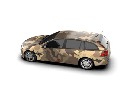 Modern car isolated on background. 3d rendering - illustration png