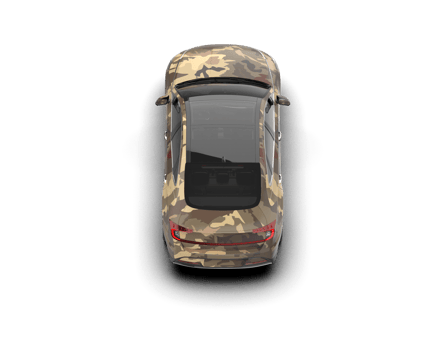 Modern car isolated on background. 3d rendering - illustration png