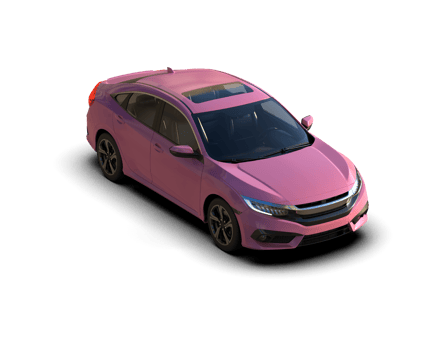 Modern car isolated on background. 3d rendering - illustration png