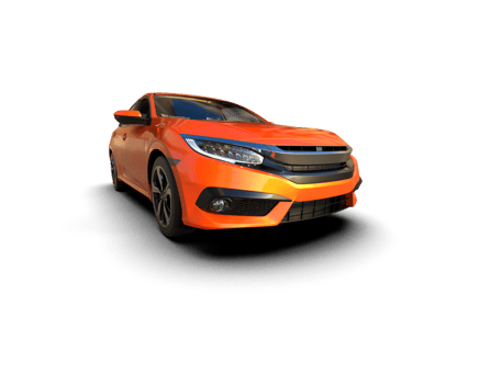 Modern car isolated on background. 3d rendering - illustration png