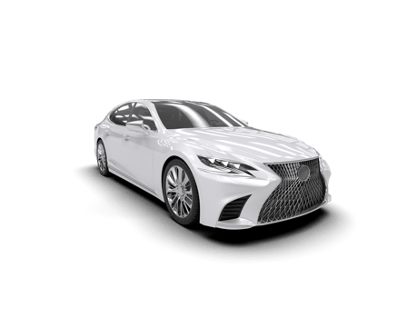 Modern car isolated on background. 3d rendering - illustration png