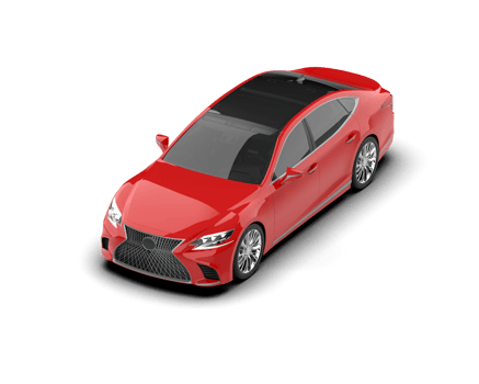 Modern car isolated on background. 3d rendering - illustration png