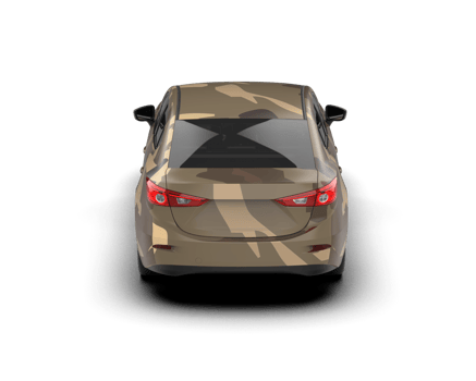 Modern car isolated on background. 3d rendering - illustration png