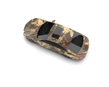 Modern car isolated on background. 3d rendering - illustration png