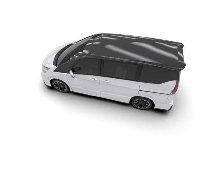 Modern car isolated on background. 3d rendering - illustration png