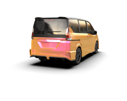 Modern car isolated on background. 3d rendering - illustration png