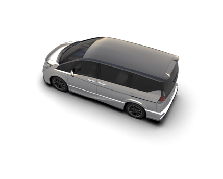 Modern car isolated on background. 3d rendering - illustration png