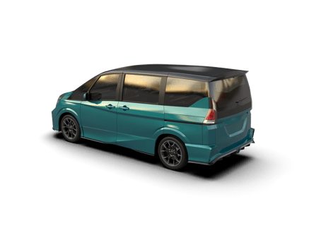 Modern car isolated on background. 3d rendering - illustration png