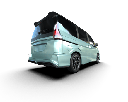 Modern car isolated on background. 3d rendering - illustration png