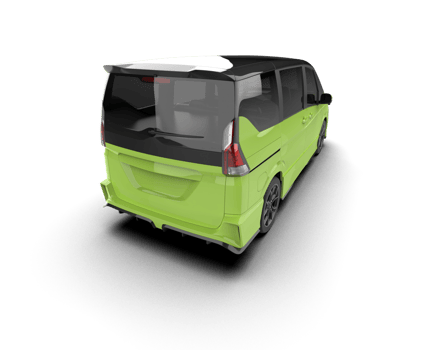 Modern car isolated on background. 3d rendering - illustration png