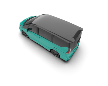 Modern car isolated on background. 3d rendering - illustration png