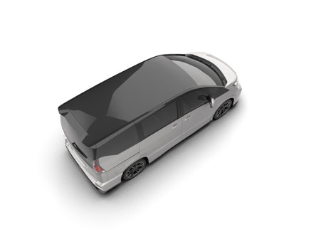 Modern car isolated on background. 3d rendering - illustration png