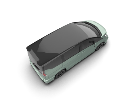 Modern car isolated on background. 3d rendering - illustration png