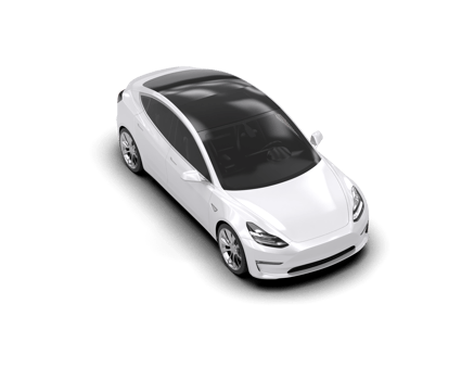 Modern car isolated on background. 3d rendering - illustration png