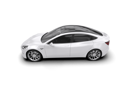Modern car isolated on background. 3d rendering - illustration png