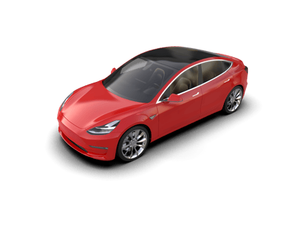 Modern car isolated on background. 3d rendering - illustration png