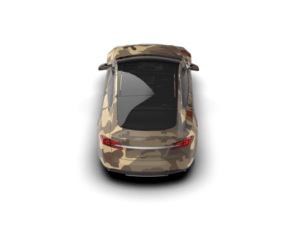 Modern car isolated on background. 3d rendering - illustration png