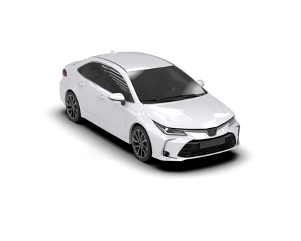 Modern car isolated on background. 3d rendering - illustration png