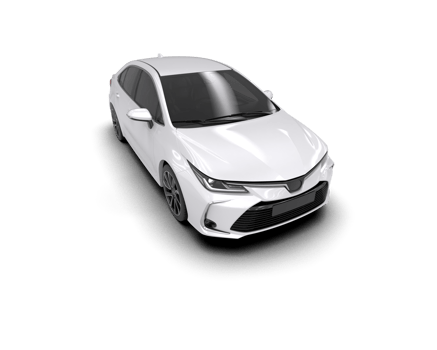 Modern car isolated on background. 3d rendering - illustration png