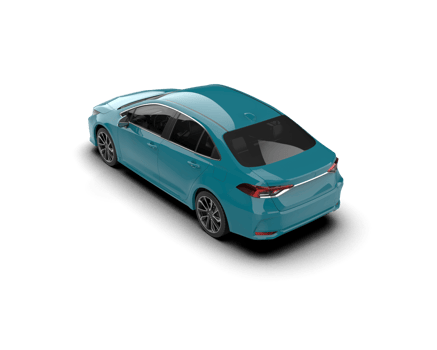 Modern car isolated on background. 3d rendering - illustration png