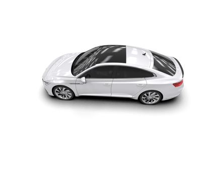 Modern car isolated on background. 3d rendering - illustration png