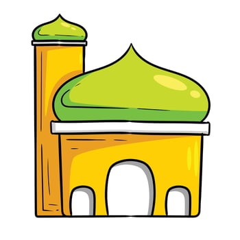 mosque ramadan Islamic illustration vector