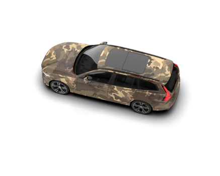 Modern car isolated on background. 3d rendering - illustration png