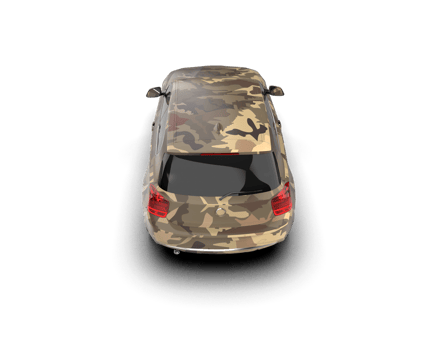 Modern car isolated on background. 3d rendering - illustration png