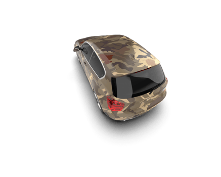 Modern car isolated on background. 3d rendering - illustration png