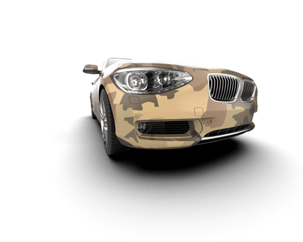 Modern car isolated on background. 3d rendering - illustration png