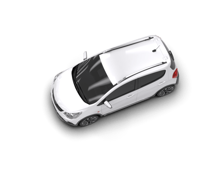 Modern car isolated on background. 3d rendering - illustration png
