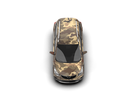 Modern car isolated on background. 3d rendering - illustration png
