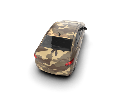 Modern car isolated on background. 3d rendering - illustration png