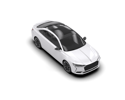 Modern car isolated on background. 3d rendering - illustration png