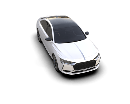 Modern car isolated on background. 3d rendering - illustration png