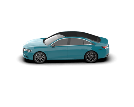 Modern car isolated on background. 3d rendering - illustration png