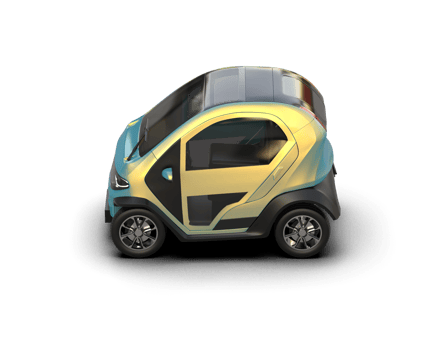 Modern car isolated on background. 3d rendering - illustration png