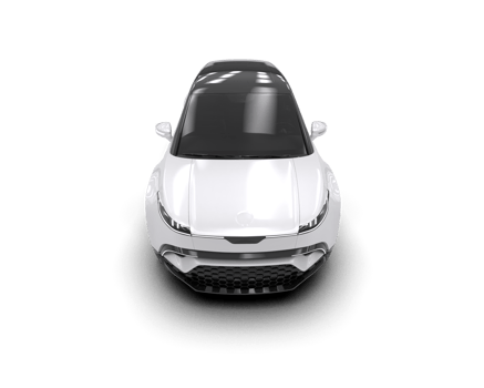 Modern car isolated on background. 3d rendering - illustration png