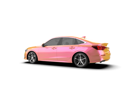 Modern car isolated on background. 3d rendering - illustration png