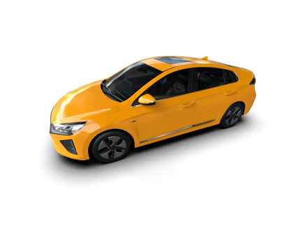 Modern car isolated on background. 3d rendering - illustration png