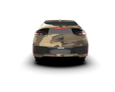 Modern car isolated on background. 3d rendering - illustration png