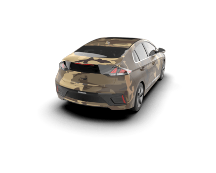 Modern car isolated on background. 3d rendering - illustration png