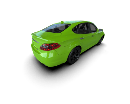 Modern car isolated on background. 3d rendering - illustration png